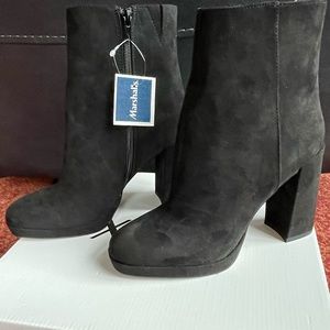 NWT Suede Platform Bootie